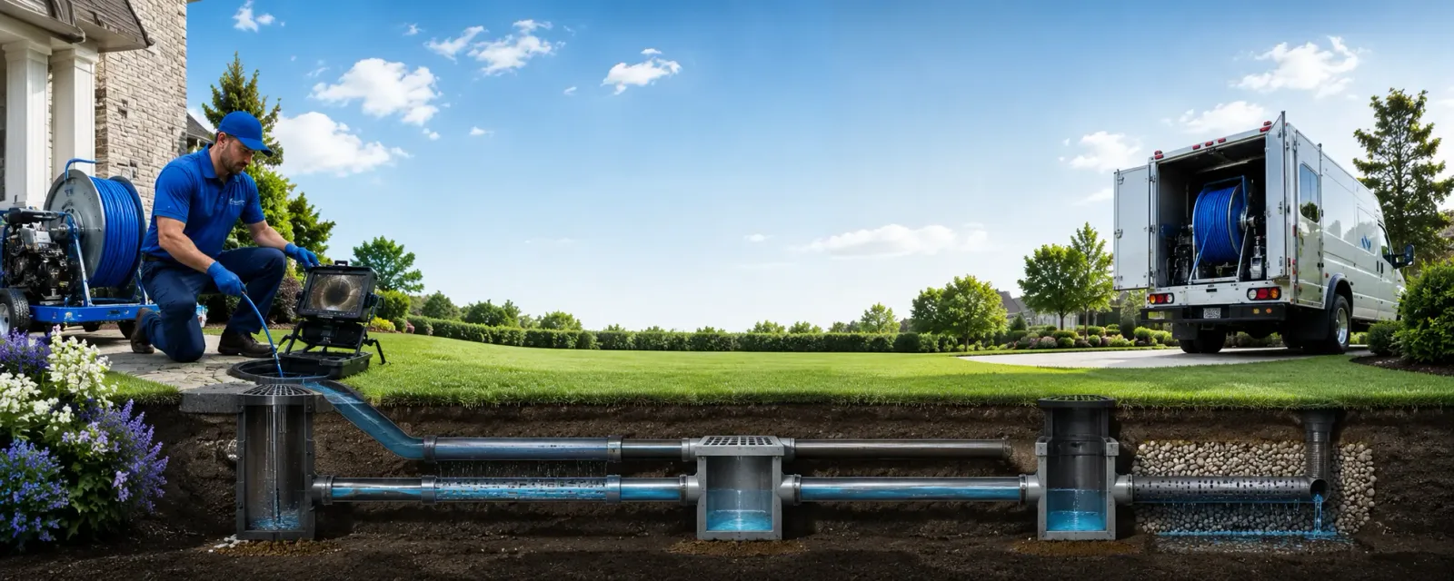 Outdoor drain cleaning information for Holton, MI